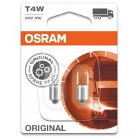 Лампа T4W 24V 4W B9s, 393002B OSRAM 3930-02B