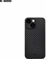 Чехол ультратонкий K-DOO Air Carbon для iPhone 12, черный