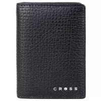 Cross Leather AC238387_1-1 Визитница cross rtc black, кожа наппа, тисненая, чёрный, cross