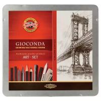 Набор художественный KOH-I-NOOR "Gioconda", 24 предмета, металлическая коробка (8899000001PL)