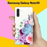 Силиконовый чехол на Samsung Galaxy Note 10 Цветы 10 / для Самсунг Галакси Ноут 10