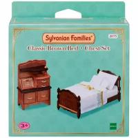 Sylvanian Families Классические коричневые кровать и комод 2075 с 3 лет