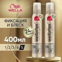 Мусс для укладки волос Wellaflex сверхсильной фиксации 2 шт