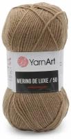 Пряжа Yarnart Merino De LUXE холодный бежевый (218), 50%шерсть/50%акрил, 280м, 100г, 1шт