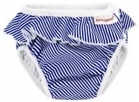 ImseVimse трусики Swim Diapers S (6-8 кг) 1 шт., white/blue stripes frill