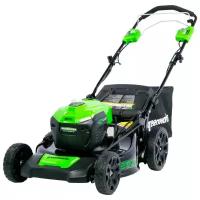 Газонокосилка аккумуляторная Greenworks 2506807UB, 40В, 46см, самоходная (c аккумуляторной батареей 4АЧ и заря