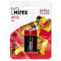 Батарейка Mirex 6F22 "Крона", в упаковке: 1 шт