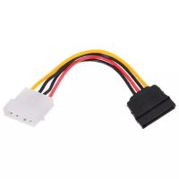 Кабель Cablexpert SATA 15pin - Molex 4pin (CC-SATA-PS), 0.15 м, 1 шт, белый/черный