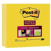 Post-it блок-кубик Super sticky 76х76 мм 350 листов (2028-S) неоновый желтый 90 г/м² 350 листов