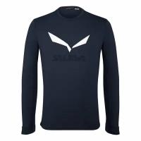 Футболка с длинным рукавом Salewa Solidlogo Navy Blazer Melange (EU:S)