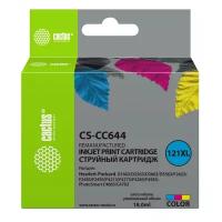 Картридж Cactus CS-CC644 №121XL многоцветный, для HP DJ D1663/D2500/D2563/D2663/D5563/F2423/F2493/F4213/F4275/F4280/F4283/F4583/PS C4683/C4783