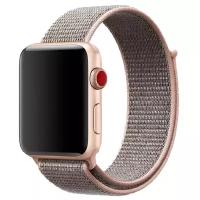 Нейлоновый ремешок для Apple Watch 38/40/41 мм, розовое золото