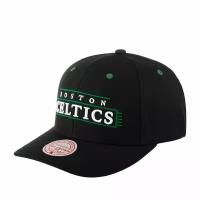 Бейсболка MITCHELL NESS арт. HHSS5351-BCEYYPPPBLCK Boston Celtics NBA (черный), размер ONE