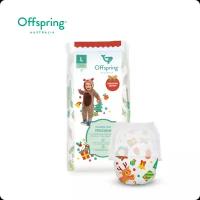 Offspring трусики-подгузники, L 9-14 кг 36 шт расцветка Новый год