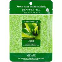 MIJIN Fresh Aloe Essence Mask - Миджин Тканевая маска для лица с экстрактом алоэ, 23 гр -