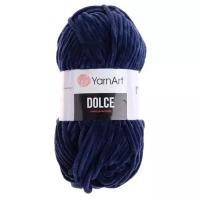 Пряжа Yarnart Dolce темно-синий (756), 100%микрополиэстер, 120м, 100г, 1шт