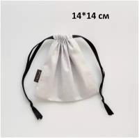 Мешочек текстильный UM bags для подарков и хранения, снежинки, 14 см*14 см