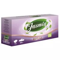 Салфетки косметические Jasmin 3-сл. 100шт./уп.белые