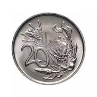 Монета ЮАР 20 центов (cents) 1977 K153702