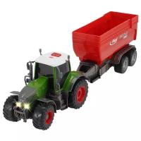 Трактор Dickie Toys Fendt 939 Vario с прицепом 3737002, 41 см, зеленый/красный