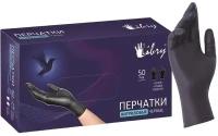 Перчатки одноразовые нитрил Household Gloves/Libry черные р L 50 пар/уп 1 шт