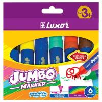 Luxor Набор фломастеров Jumbo, 6 шт. (6190/Box 6)