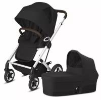 Коляска Cybex Talos S Lux SLV (2в1) Deep Black Silver