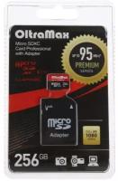 Карта памяти OltraMax microSD, 256 Гб, SDXC, UHS-1, класс 10, с адаптером SD 9514963