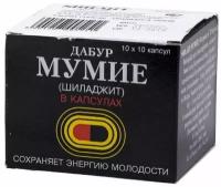 SHILAJIT Capsules, Dabur (шиладжит (мумиё), Дабур), 100 капс