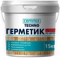 Герметик для дерева Cemmix Теплый шов Акриловый Белый, 15 кг