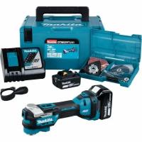 Makita Инструмент многофункциональный аккум. LXT 18В, 10000-20000 об/мин. STARLOCK, XPT, AVT, BL, аккум.5.0х2 DTM52RTJX1