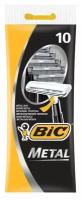 Bic Бритвенный станок Metal, с 1 лезвием, блистер, 10 шт