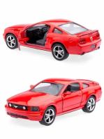 Металлическая машинка Kinsmart 1:38 «2006 Ford Mustang GT» инерционная, красная KT5091D-2