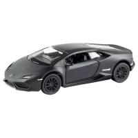 Машинка металлическая Uni-Fortune RMZ City серия 1:32 Lamborghini Huracán LP610-4 инерционная, цвет матовый черный, двери открываются