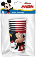 Mickey Mouse. Набор бумажных стаканов, 3D, 6шт*250 мл