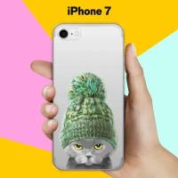 Силиконовый чехол Кот в шапке на Apple iPhone 7