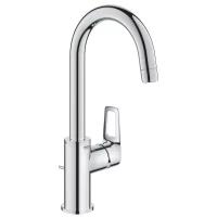 Смеситель для раковины GROHE BAU LOOP 23763001 (хром, длина излива-14 высота излива-20,8)