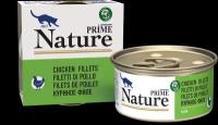 Влажный корм Prime Nature для любых кошек, куриное филе в желе 85гр