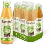 Сок "Goodini" яблоко восстановленный осветленный, бут 0.75 (упаковка 6шт)