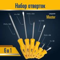 Набор отверток Master 6 в 1