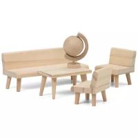 Набор деревянной мебели для домика «Сделай сам» Гостиная LB_60906100