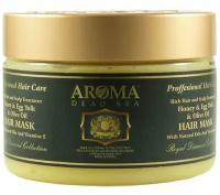 Маска Aroma Dead Sea Маска с медом, оливковым маслом, яичным желтком для укрепления корней и стимуляции роста волос, 500мл