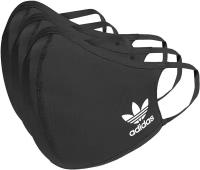 Маска защитная adidas HB7851, 3 шт., размер: M/L, black/white