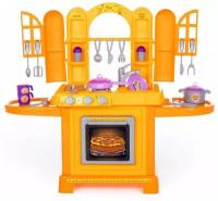 Детская кухня NATALI Оранжевая корова Полесье с набором посуды