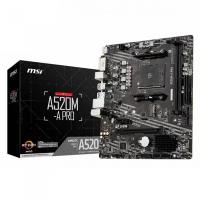 Материнска плата MSI (A520M-A PRO) mATX, A520, AM4, RTL