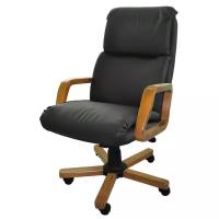 Компьютерное кресло Надир 1Д эко-кожа, цвет чёрный/светлый орех