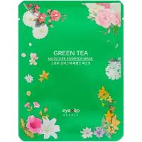 Eyenlip Тканевая маска для лица Moisture Essence Mask Green Tea, 25 мл