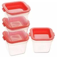 Набор контейнеров для заморозки для хранения продуктов для еды пластиковый Tescoma Purity 0.12 л 4 шт