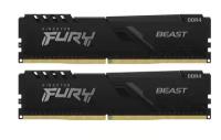 Оперативная память Kingston FURY Beast 32 ГБ (16 ГБ x 2 шт.) DDR4 3200 МГц DIMM CL16 KF432C16BBK2/32