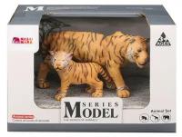 Набор фигурок животных MASAI MARA MM211-105 серии "Мир диких животных": Семья тигров, 2 пр., MM211-105